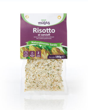 Risotto ai carciofi, riso Molas