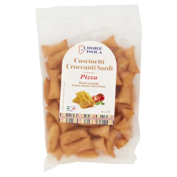 Cuscinetti croccanti sardi gusto pizza 80g